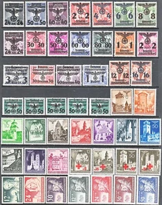 Stamp Germany Poland General Gov't Year 1940 Mi 014-62 Set WWII War Era MH - Picture 1 of 1
