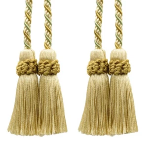 Curtain Tieback, Style# CTAX, Color# LX02 - Lemongrass Gold [Set of 2] - Picture 1 of 1