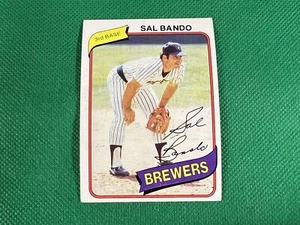 1980 Topps #715 Sal Bando Milwaukee Brewers - Imagen 1 de 1