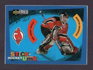 1997 Upper Deck StickUms MARTIN BRODEUR New Jersey DEVILS Hockey Card NHL #S3 - Picture 1 of 2