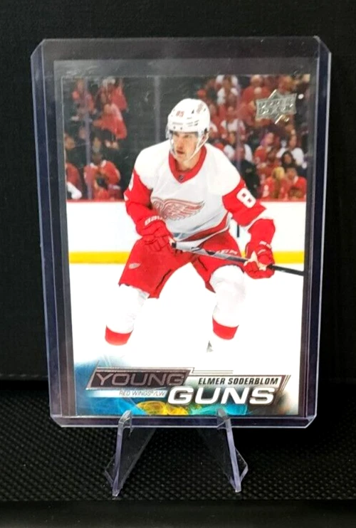 2022-23 Upper Deck Series 2 ELMER SODERBLOM Young Guns Rookie #489 - Red Wings - Image 1 of 2
