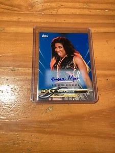 Tarjeta autógrafa 2018 Topps WWE NXT Ember Moon #/50 Athena - Imagen 1 de 2