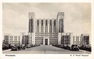 Postcard PA: U. S. Naval Hospital, Philadelphia, 1940's B&W Photo - Picture 1 of 2