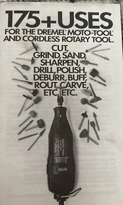 175 + USES FOR THE DREMEL MOTO-TOOL AND CORDLESS ROTARY TOOL, DRILL CUT SAND ETC - Picture 1 of 1
