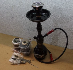 kleine Shisha set komplett Wasserpfeife schwarz *1 Schlauch - Bild 1 von 2