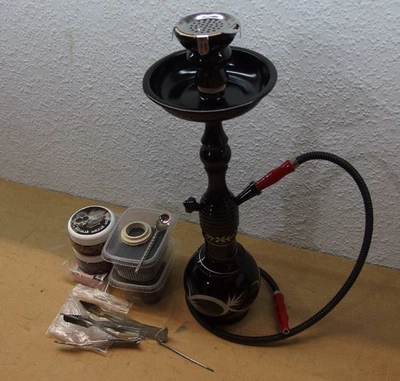 kleine Shisha set komplett Wasserpfeife schwarz *1 Schlauch - Bild 1 von 2