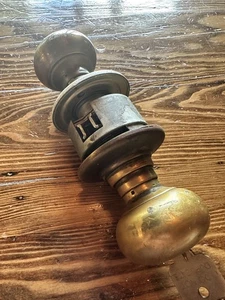 Estilo antiguo vintage latón Schlage A? Perilla comercial de entrada de paso serie 612? - Imagen 1 de 8