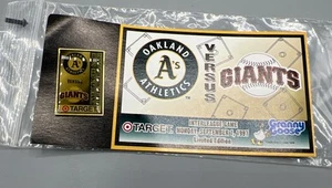 NUEVO 1997 San Francisco GIANTS vs OAKLAND A's Interleague Pin Objetivo Patrocinado - Imagen 1 de 2