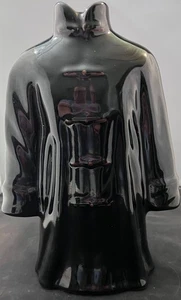 Chinese Tang Suit Vase Black World Market 12.5"x8.5"x4.5" - Picture 1 of 3
