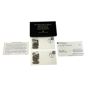 U.S. Golden Dollar Coin First Day of Issue Commemorative Set Mint Condition New - Picture 1 of 8