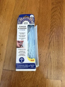 GuruNanda Stainless Steel Spoon Tongue Scraper, 2pk 1 Box - Picture 1 of 1