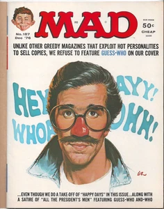 Henry Winkler - Happy Days - Mad Magazine - December 1976 - no. 187 - AUTHENTIC - Imagen 1 de 3