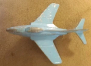 Vintage Toy Airplane Midgetoy Rockford IL Metal Navy Plane - Blue - Picture 1 of 5