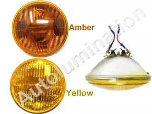 5-3/4" Amber Yellow Sealed High Beam Headlight Fog Light Lamp Bulb 12v H5001 - Picture 1 of 1