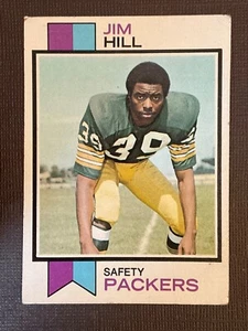 Jim Hill 1973 Topps Rookie Football Card #263 - Green Bay Packers Safety RC - Picture 1 of 2