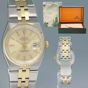 RARE Vintage Rolex DateJust 1630 Two Tone Yellow Gold Steel 36mm Watch Box - Picture 1 of 7