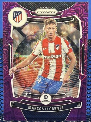 2021-22 Panini Chronicles Prizm MARCOS LLORENTE Purple Mojo Madrid - Image 1 of 2