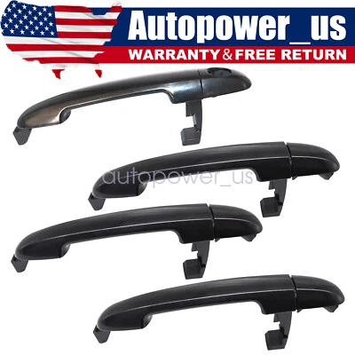 Juego de 4 manijas de puerta exterior exterior FL FR RL RR para Hyundai Sonata 2006-2010 NUEVO Foto 1 de 4