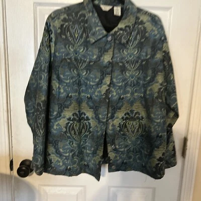 Beautiful Vintage Women's 2x  Laura Ashley blazer Blue  Floral A16 - Image 1 of 4