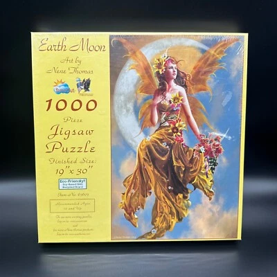 SunsOut Nene Thomas Puzzle Earth Moon 2017 1000 Pieces New in Box Fantasy Jigsaw - Image 1 of 4