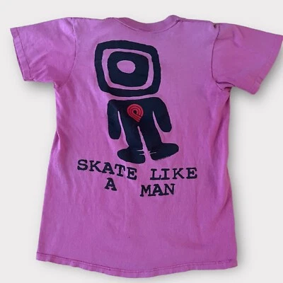 1980 Powell Peralta "Skate Like A Man" Vintage Skateboard Tee Shirt 80s 1980s - Image 1 of 3