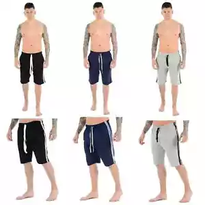 Men's Lounge Wear Shorts 2 Pack Side Strips Nightwear Pyjama Bottom Pant S-2XL - Picture 1 of 10