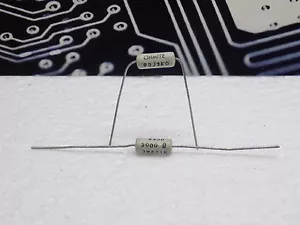 2x Ohmite 93J2K0 2000Ohm 2K Ohm 3.25W Ceramic Wirewound Resistors NOS - Picture 1 of 3
