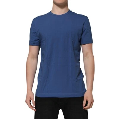 DOLCE & GABBANA T-shirt Blue Cotton Men Round Neck Underwear IT7 / US XL 160usd - Image 1 of 4