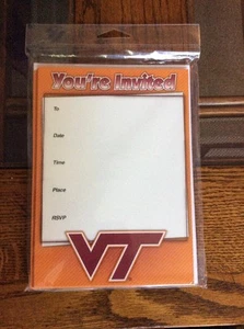 Virginia Tech University Einladungen (10 Stück mit Umschlägen) - Bild 1 von 2