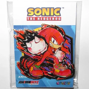 LTD 300 NYC CON EXC KNUCKLES PAINTERLY ZEN MONKEY SONIC THE HEDGEHOG PIN BADGE - Picture 1 of 6