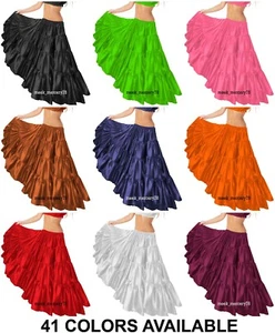 Ausgestellter knöchellanger Damen Bauchtanz Faltenrock Spinnrock 32 Yard S30 - Bild 1 von 45