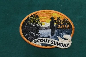 SCOUT SUNDAY 2012 PATCH - BSA (X46) Boy Scouts God Religious Honor - Picture 1 of 2