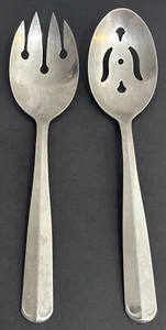 Sears COLONY HOUSE Slotted Serving Spoon & Salad Serving Fork - Stainless USA - Picture 1 of 7