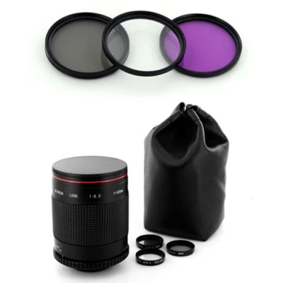 Albinar 500mm Mirror Lens,Filter kit for Canon Rebel EOS T4i T3i T2i T1i XTi T5i - Image 1 of 3