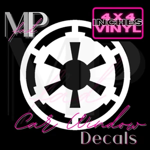 Star Wars Decal Vinyl Car Window Laptop Computer Galactic Empire 4" x 4" inches - Picture 1 of 4