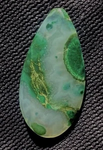 Rare Gem Silica Malachite Chrysocolla Cabochon 2.5 Grams 12.5 Carats - Picture 1 of 6