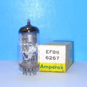 EF86 6267 Amperex Bugle Boy + Clef Note NOS audio vacuum tube valve France Z729 - Picture 1 of 3