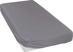 Curt Bauer Spannbetttuch UNI Mako Satin 160 x 200 cm pflegeleicht mattsilber - Bild 1 von 1