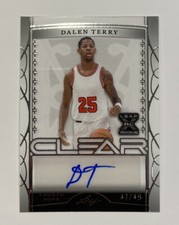 Dalen Terry 2023 Leaf Trinity Auto Rookie Card #d /49 Chicago Bulls