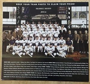 MILWAUKEE BREWERS, 8 1/2" x 9 1/2" TEAM PHOTO FROM THE 2004 SEASON ! - Picture 1 of 1