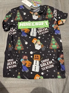 Minecraft Christmas T-shirt Age 13-14 New With Tags - Picture 1 of 4
