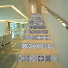 Neue 13 teilige Treppe Aufkleber aus Keramikfliesen 3D Effekt Wanddekoration