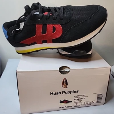 Women's Seventy8 Black Suede Hush Puppies Size 6 US Size 4 UK HW06701-001 Shoes - Image 1 of 4