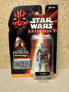 1998 Star Wars Episode 1 The Phantom Menace C-3PO Action Figure Comm Tech Chip - Imagen 1 de 2