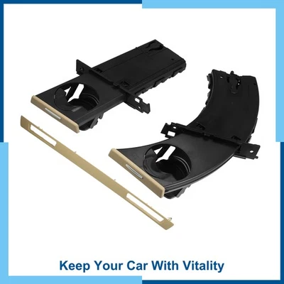 Pack (1) Cup Holder Storage Bracket Beige 51459173469 for BMW 323i E90 2006-2011 - Image 1 of 4