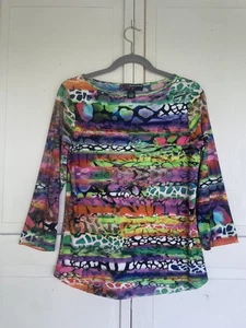 Peck & Peck Damen Oberteil Pullover Shirt Med Boho Hippie Tier Natur 3/4 Arm - Bild 1 von 16