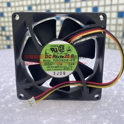 1 pezzo Nuova ventola di raffreddamento PUDC24Z4S-978 DC24V 2,4W 8CM 8025 3 fili - Immagine 1 di 3