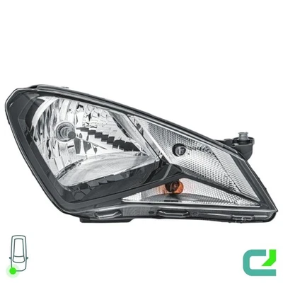 Hauptscheinwerfer rechts 12 V H4 Halogen HELLA für u.a. SEAT Mii - Bild 1 von 4