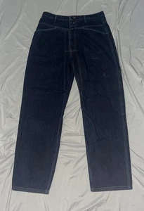 Jeans uomo vintage Marithe Francois Girbaud 36x34 blu denim Y2K larghi gamba larga anni 90 - Foto 1 di 4