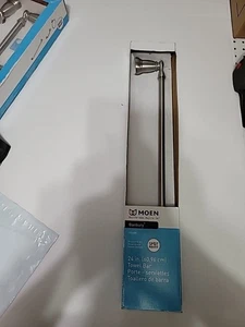(1) NUEVO Toallero Moen Banbury 24" Resistente a Manchas - NÍQUEL CEPILLADO - Y2624BN (ob) - Imagen 1 de 4